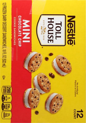 Toll House Mini Sandwich Chocolate Chip Vanilla - 12-1.5 FZ - Image 5