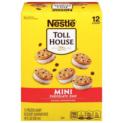 Toll House Mini Sandwich Chocolate Chip Vanilla - 12-1.5 FZ - Image 1