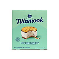 Tillamook Mint Chocolate Chip Ice Cream Sandwiches 4 Count - 12 Oz - Image 1