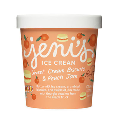 Jenis Splended Ice Cream Swt Cream Peach - 16 OZ - Image 2