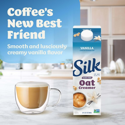 Silk Vanilla Oat Milk Coffee Creamer - 32 Fl. Oz. - Image 5