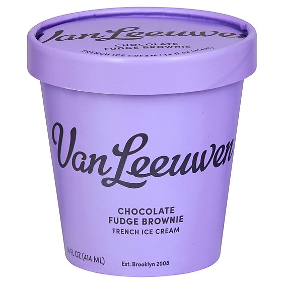 Vanleeuwen Ice Cream Choc Fdg Brwnie - 14 OZ
