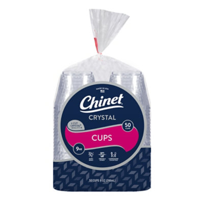 Chinet Cut Crystal 9 Oz Cup - 50 CT - Image 1
