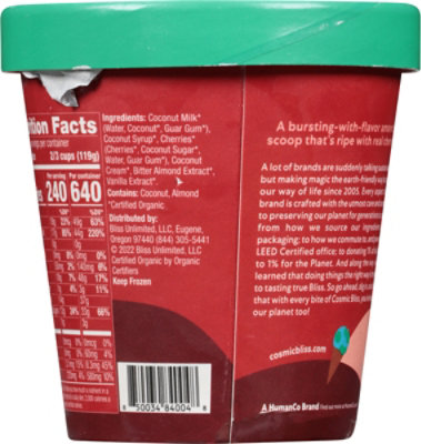 Cosmic Bliss Sweet Cherry Amaretto Frozen Dessert - 14 Fl. Oz. - Image 6