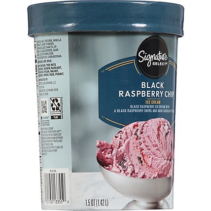 Signature Select Ice Cream Black Raspberry Chip - 1.5 QT - Image 7