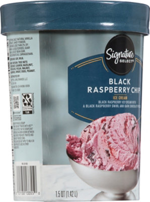 Signature SELECT Ice Cream Black Raspberry Chip - 1.5 QT - Image 6