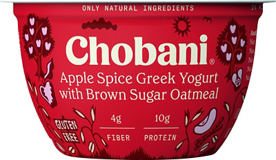 Chobani Greek Plus Oats Apple Cinnamon - 5.3 OZ