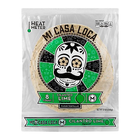 Micasa 8 Inch Cilantro Lime Flour Tortilla - 8 CT