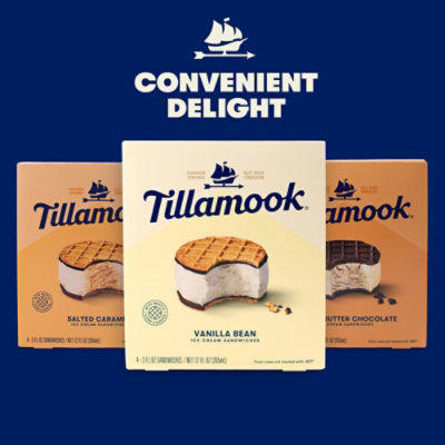 Tillamook Peanut Butter Chocolate Ice Cream Sandwiches Individually Wrapped Multipack - 4-12 Oz - Image 3
