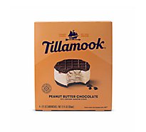 Tillamook Peanut Butter Chocolate Ice Cream Sandwiches 4 Count - 12 Oz