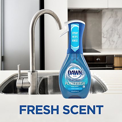 Dawn Platinum Fresh Scent Powerwash Dish Spray Dish Soap Bundle Starter Kit + Refill - 2-16 Oz - Image 5