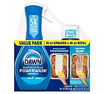 Dawn Platinum Fresh Scent Powerwash Dish Spray Dish Soap Bundle Starter Kit + Refill - 2-16 Oz