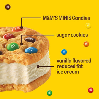 M&M'S Vanilla Ice Cream Cookie Sandwiches - 4-4 Fl. Oz. - Image 2