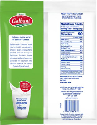 Galb Wm String Cheese - 24 OZ - Image 6