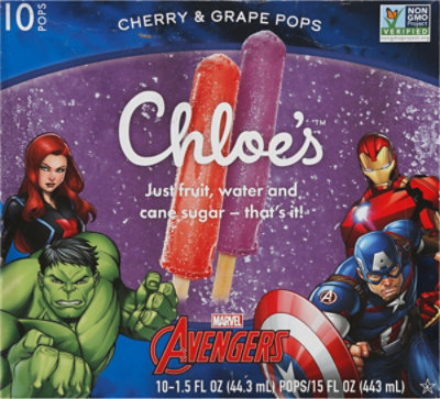 Chloe's Avengers Cherry & Grape Pops - 10 - 15 FZ - Image 2