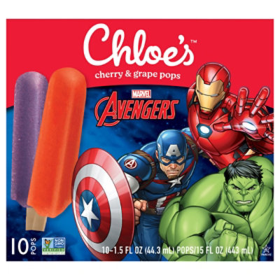 Chloe's Avengers Cherry & Grape Pops - 10 - 15 FZ - Image 1