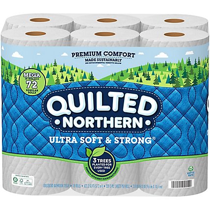 Quilted Northern Ultra Soft And Strong Tissue Paper 18 Mega Roll - 18 RL - Image 2