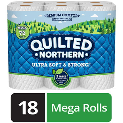 Quilted Northern Ultra Soft And Strong Tissue Paper 18 Mega Roll - 18 Roll Vons