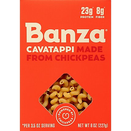 Banza Chickpea Cavatappi High Protein High Fiber Lower Carb Gluten Free - 8 OZ - Image 1