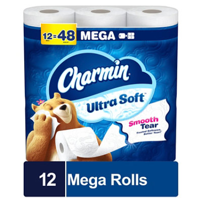 Charmin Ultra Soft Toilet Paper Mega Rolls  - 12 Roll - Image 1