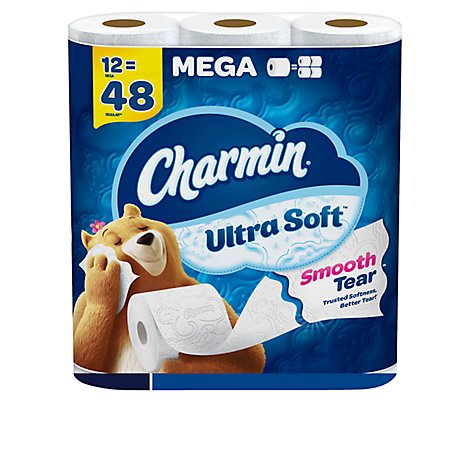 Charmin Ultra Soft Toilet Paper Mega Rolls 264 Sheets Per Roll - 12 Roll