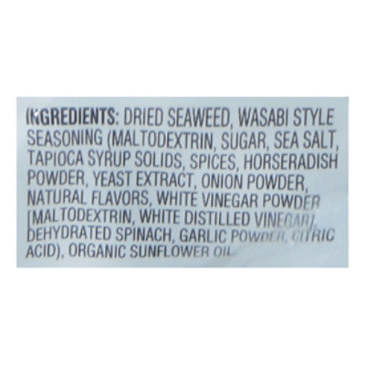 Open Nature Seaweed Snack Wasabi - .17 OZ - Image 4