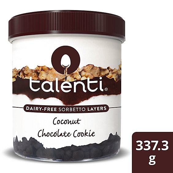 Talenti Layers Coconut Chocolate Cookie Sorbetto - 337.3 Grams