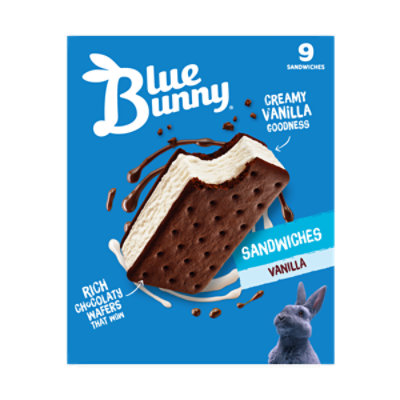 Blue Bunny Simply Vanilla Frozen Dessert Sandwich - 20 Count - Image 3