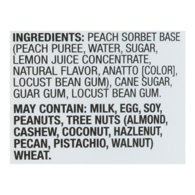 Open Nature Sorbet Peach - 1 Pint - Image 4