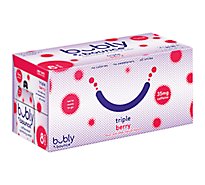 Bubly Bounce Sparkling Water Caffeinated Triple Berry - 8-12 Fl. Oz.
