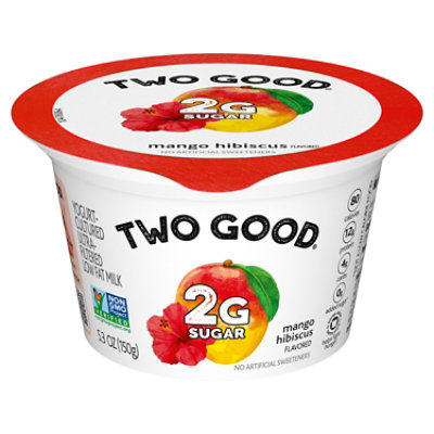Two Good Mango Hibiscus Low Fat Lower Sugar Greek Yogurt - 5.3 Oz - Image 1