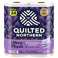 Quilted Northern Ultra Plush Toilet Paper 6 Mega Rolls - 6 RL - Image 2