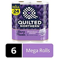 Quilted Northern Ultra Plush Toilet Paper 6 Mega Rolls - 6 RL - Image 1
