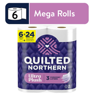 Quilted Northern Ultra Plush Toilet Paper 6 Mega Rolls - 6 RL - Image 2