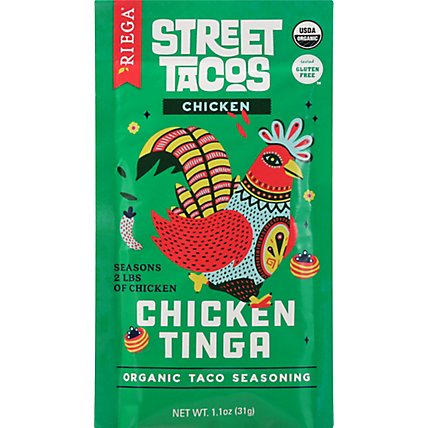 Riega Seasoning Taco Chicken Tinga - 1.1 OZ - Image 2