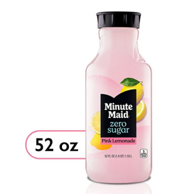 Minute Maid Zero Sugar Pink Lemonade - 52 FZ - Image 1