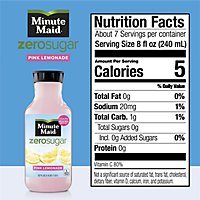Minute Maid Zero Sugar Pink Lemonade - 52 FZ - Image 4