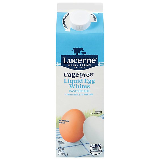 Lucerne 100% Liquid Egg Whites Cage Free - 32 OZ