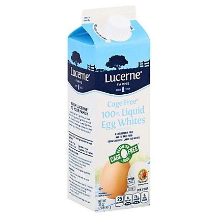 Lucerne 100% Liquid Egg Whites Cage Free - 32 OZ - Image 1