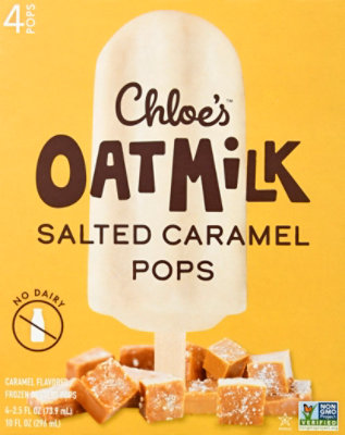 Chloe's Salted Caramel Oatmilk Pops - 4-2.5 Fl. Oz. - Image 2