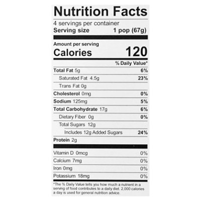 Chloe's Salted Caramel Oatmilk Pops - 4-2.5 Fl. Oz. - Image 4