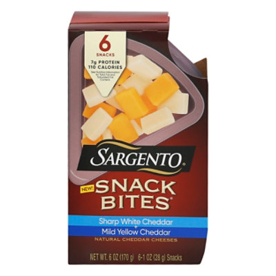 Sargento Cheese Snack Bites Sharp White Cheddar & Mild Cheddar - 6 Oz - Image 3