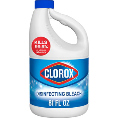 Clorox Regular Concentrated Formula Disinfecting Bleach Bottle - 81 Oz - Image 1