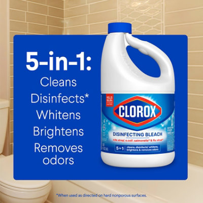 Clorox Regular Concentrated Formula Disinfecting Bleach Bottle - 81 Oz - Image 4