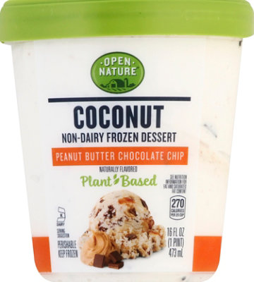 Open Nature Coconut Dessert Peanut Butter Chocolate Chip - 1 PT - Image 2