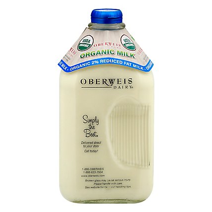 Oberweis Organic 2% Milk - 64 FZ - Image 3