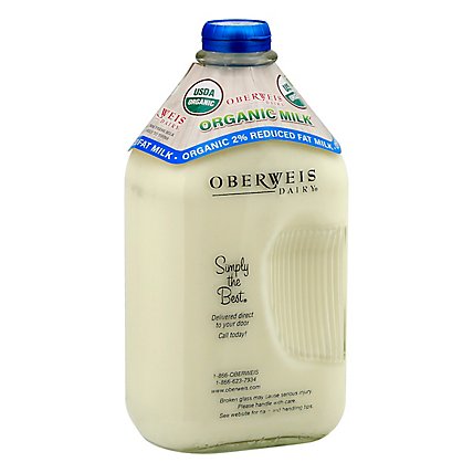 Oberweis Organic 2% Milk - 64 FZ - Image 1
