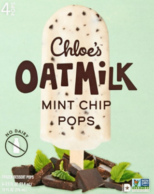 Chloe's Mint Chip Oatmilk Pops - 4-2.5 Fl. Oz. - Image 2