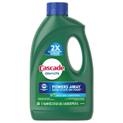 Cascade Complete Dishwasher Detergent Gel Fresh Scent - 60 Fl. Oz. - Image 3