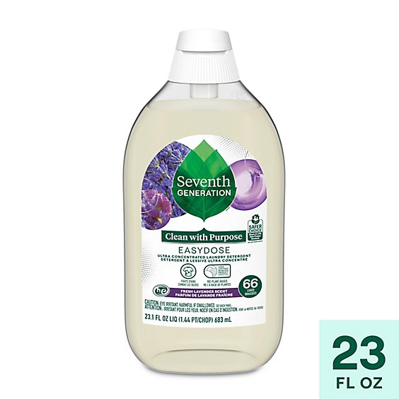 Seventh Generation Lavender Easy Dose Liquid Laundry Detergent - 23.1 FZ